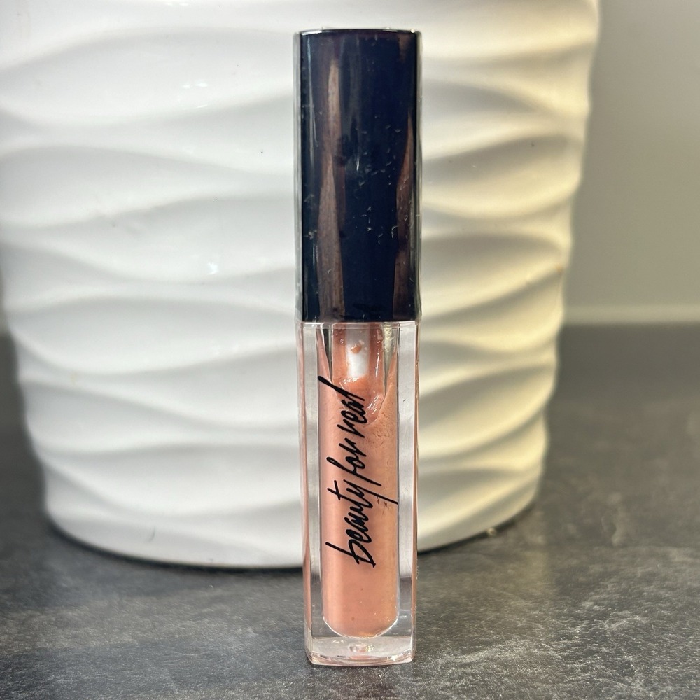 Beauty For Real Lip Gloss + Shine Nudist 0.08 oz / 2.4‎ ml NEW SEALED